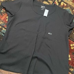 Maurices Black Short Sleeve Top